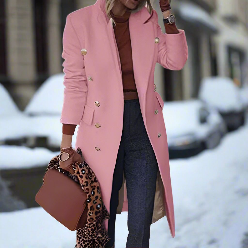 Eleganter Trenchcoat Lang Damen Klassisch
