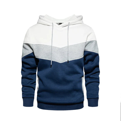 Herren Kapuzenpullover Querstreifen modern