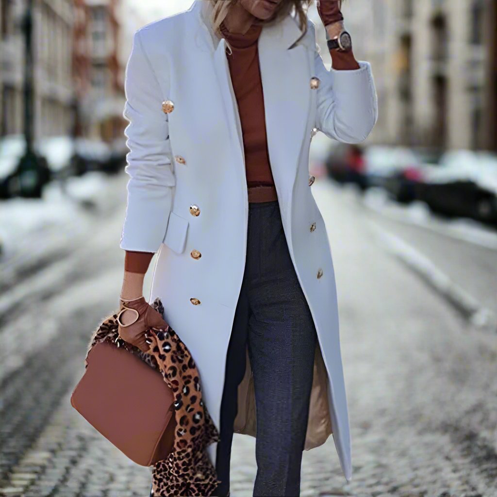 Eleganter Trenchcoat Lang Damen Klassisch