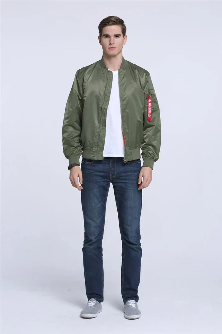 Lederbomberjacke Cool Vintage Look