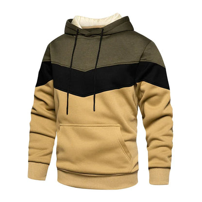 Herren Kapuzenpullover Querstreifen modern