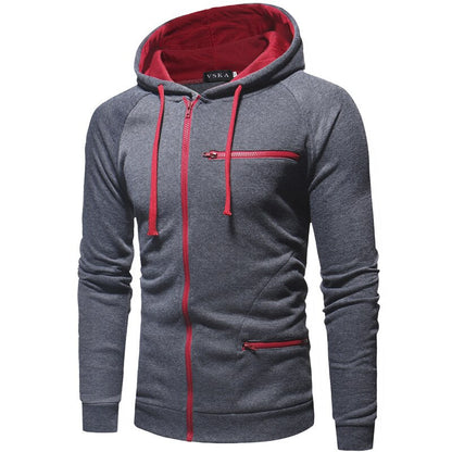Herren Kapuzenpullover ReißverschlussSportlich
