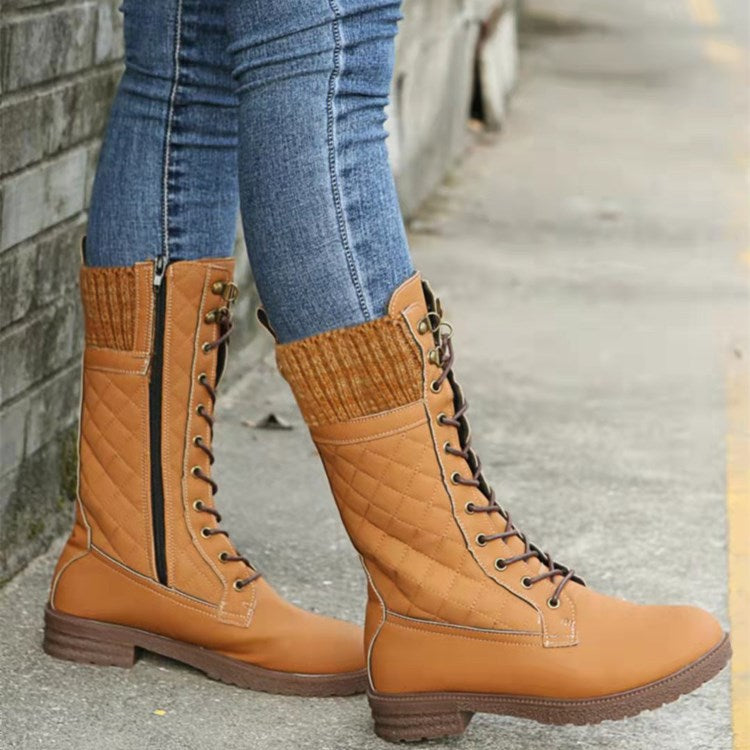 Frauen Stiefel Mittelhohes Modell