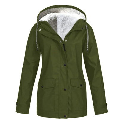 Elegante Regenjacke Damen Warm