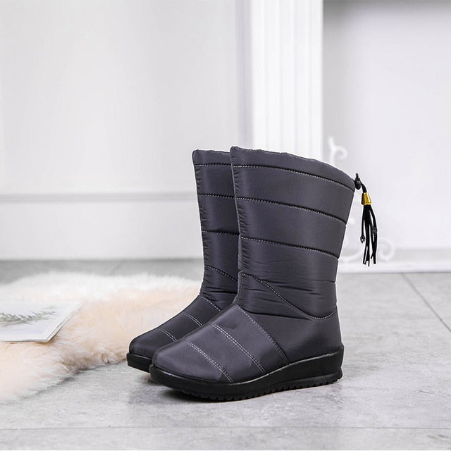 Damen Winterstiefel Warm Leicht