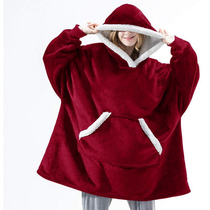 Große Damen Pullover Oversize Kapuze