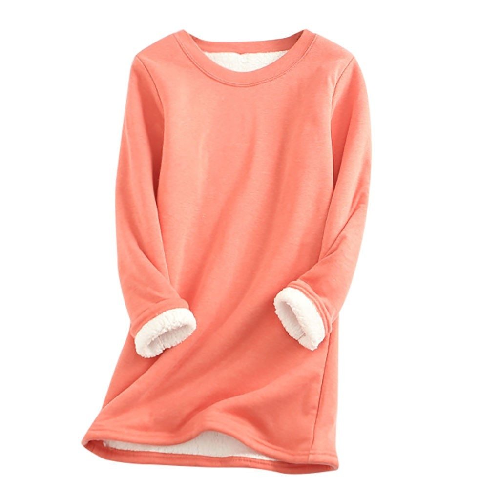 Damen Fleecepullover Weich und Warm