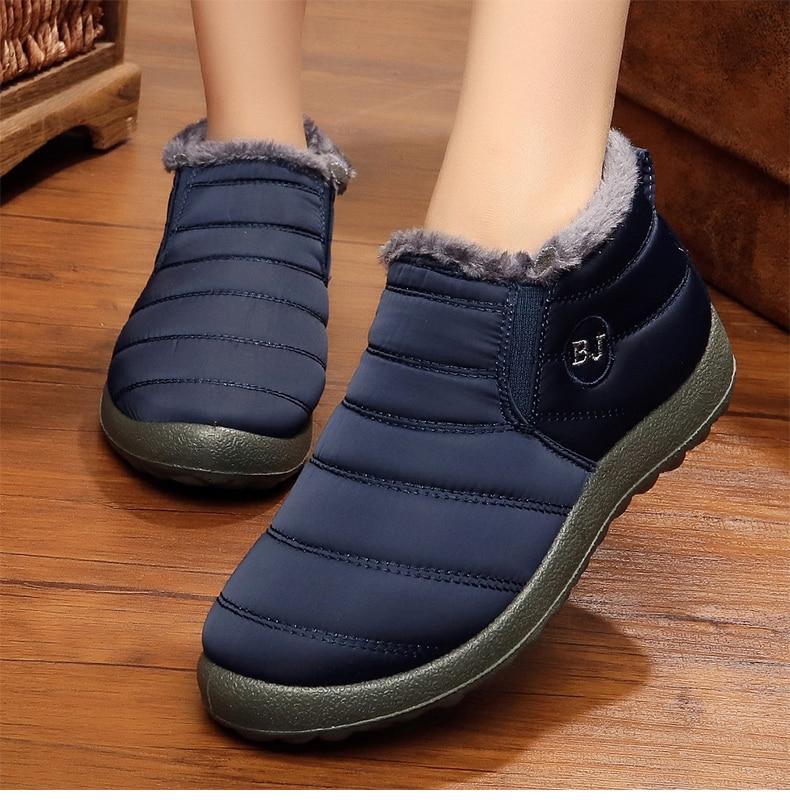 Winterstiefel Damen Warm Bequem