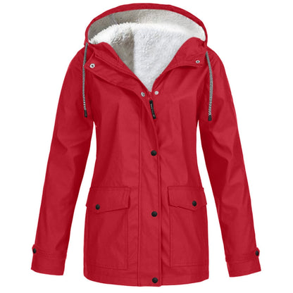 Wasserdichte Outdoorjacke Warm Gefüttert