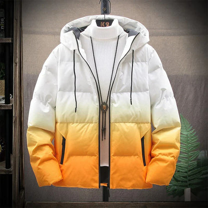 Wasserdichte Winterjacke Farbverlauf Design