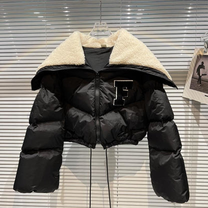 Retro Parka Cropjacke Frauen