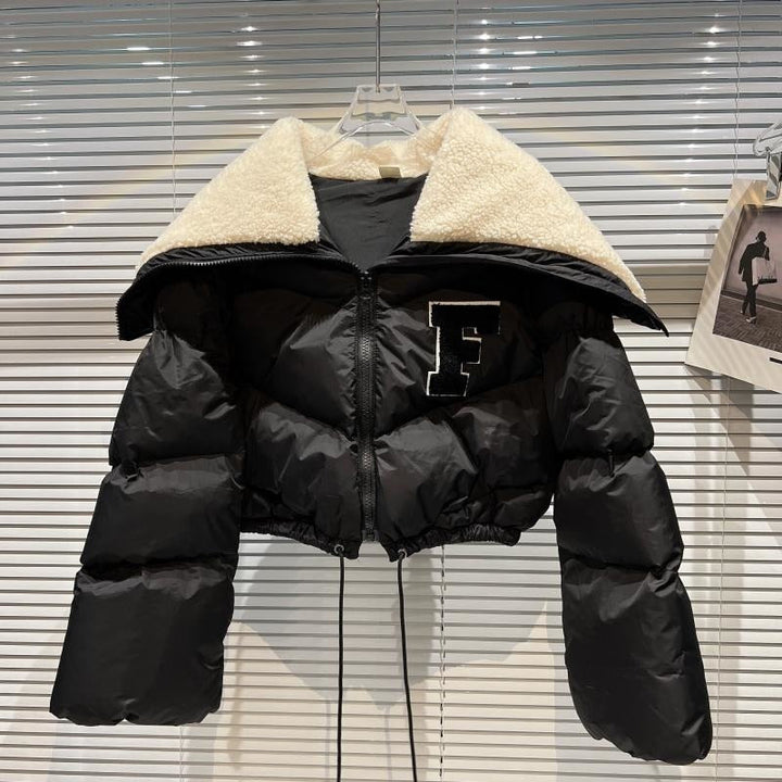 Retro Parka Cropjacke Frauen