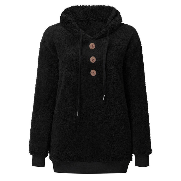 Damen Fleece Sweatshirt Kapuze Weich