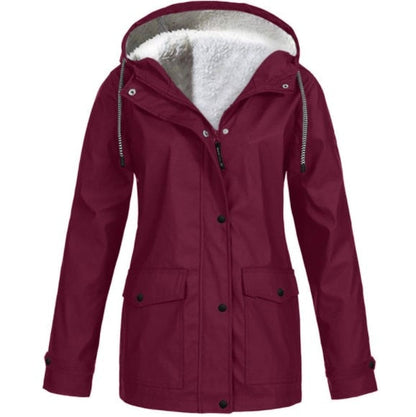 Wasserdichte Outdoorjacke Warm Gefüttert