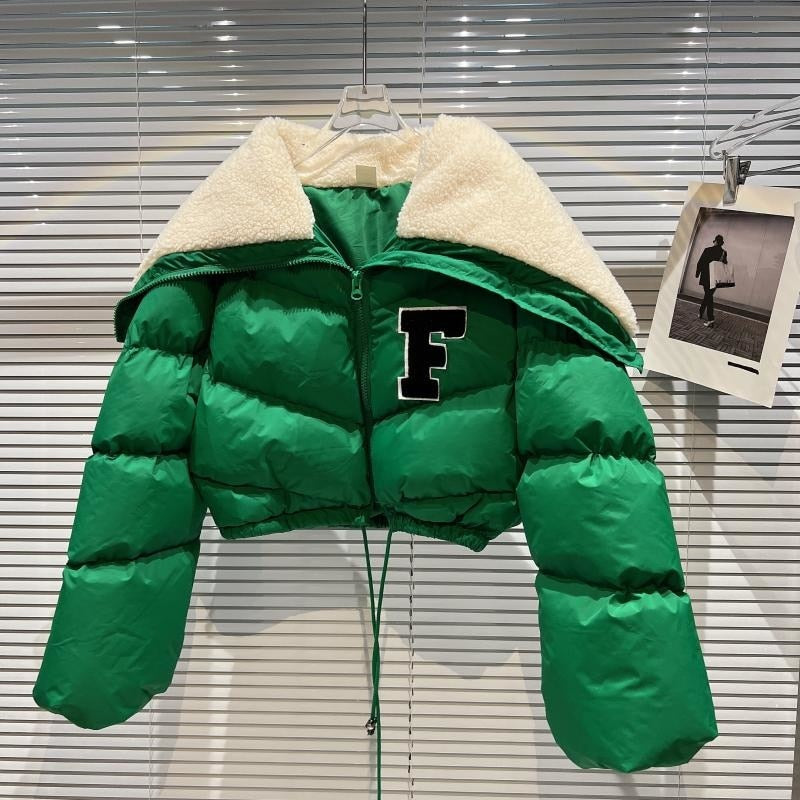 Retro Parka Cropjacke Frauen