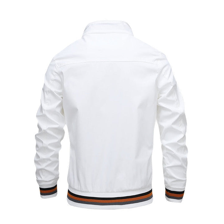 Herren Bomberjacke Modern Streifen Design - IdealeKleiden