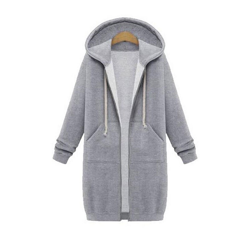 Stylische Damenjacke Lang Sweatshirt Design