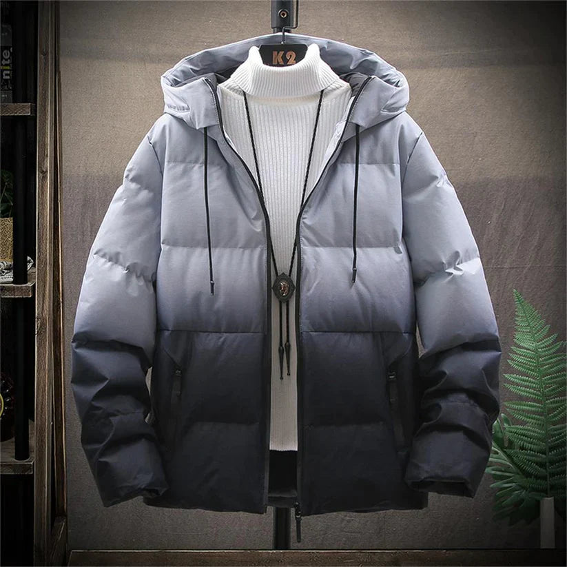 Wasserdichte Winterjacke Farbverlauf Design