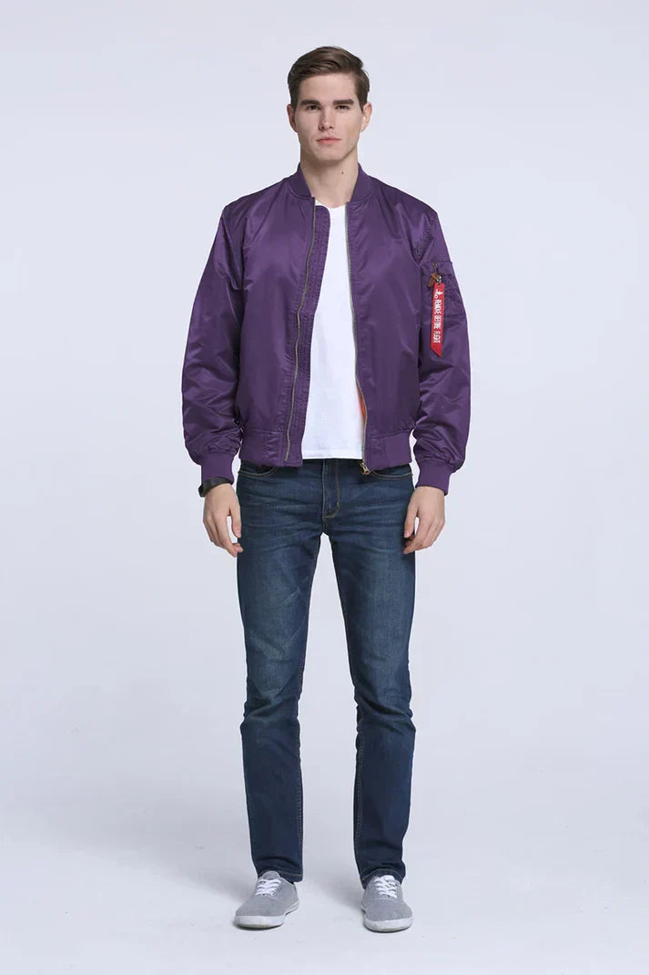 Lederbomberjacke Cool Vintage Look