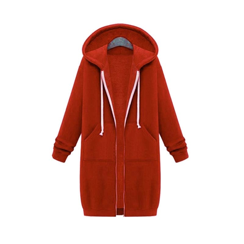 Stylish Sweatjacke Damen Lang