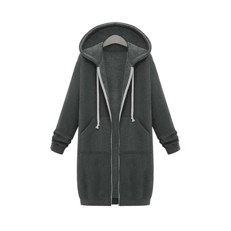 Stylische Damenjacke Lang Sweatshirt Design