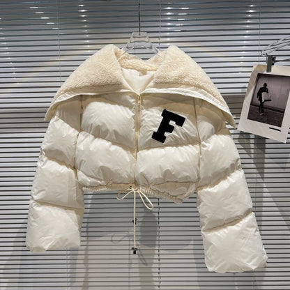 Retro Parka Cropjacke Frauen
