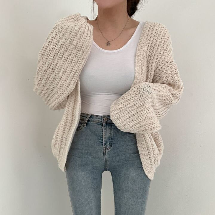 Herbstweste Damen Warm & Bequem Strick - IdealeKleiden