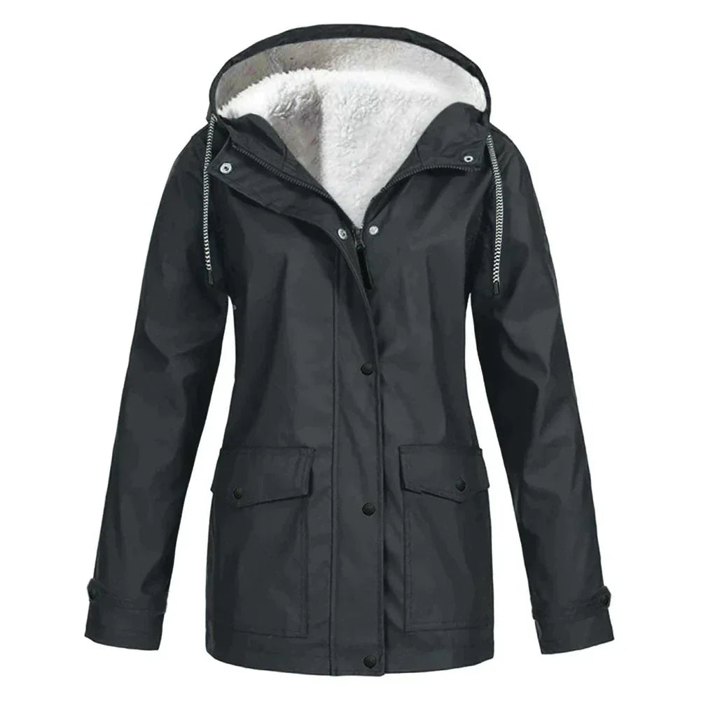 Elegante Regenjacke Damen Warm