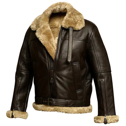 Lederjacke Herren BomberStyle Elegante Optik