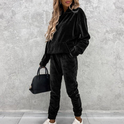 Trainingsanzug Damen Samt Elegant