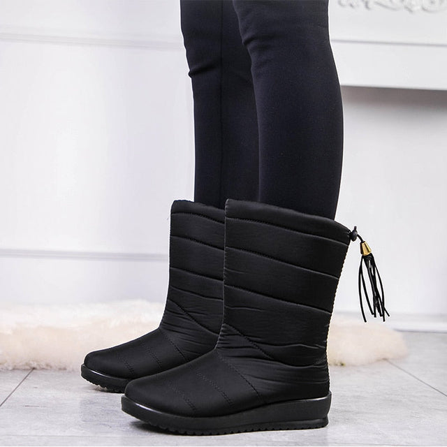 Damen Winterstiefel Warm Leicht - IdealeKleiden