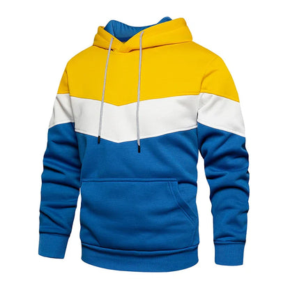 Herren Kapuzenpullover Querstreifen modern