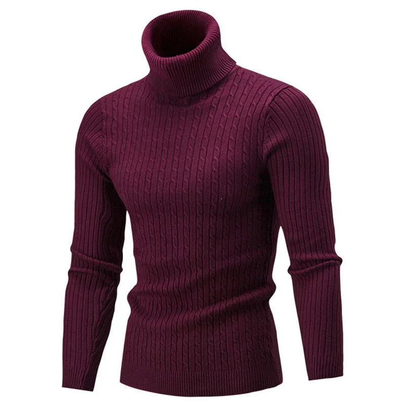 Herren Rollkragenpullover Warm Gemütlich