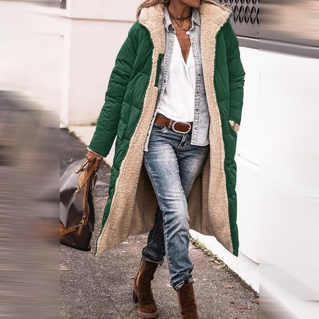 Eleganter Damen Winterparka Lang - IdealeKleiden