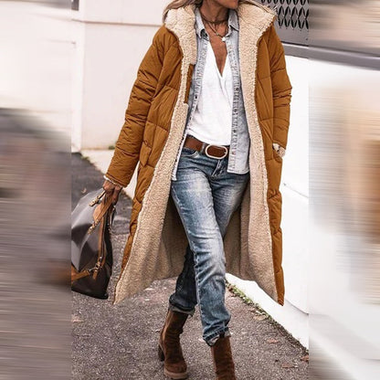 Eleganter Damen Winterparka Lang