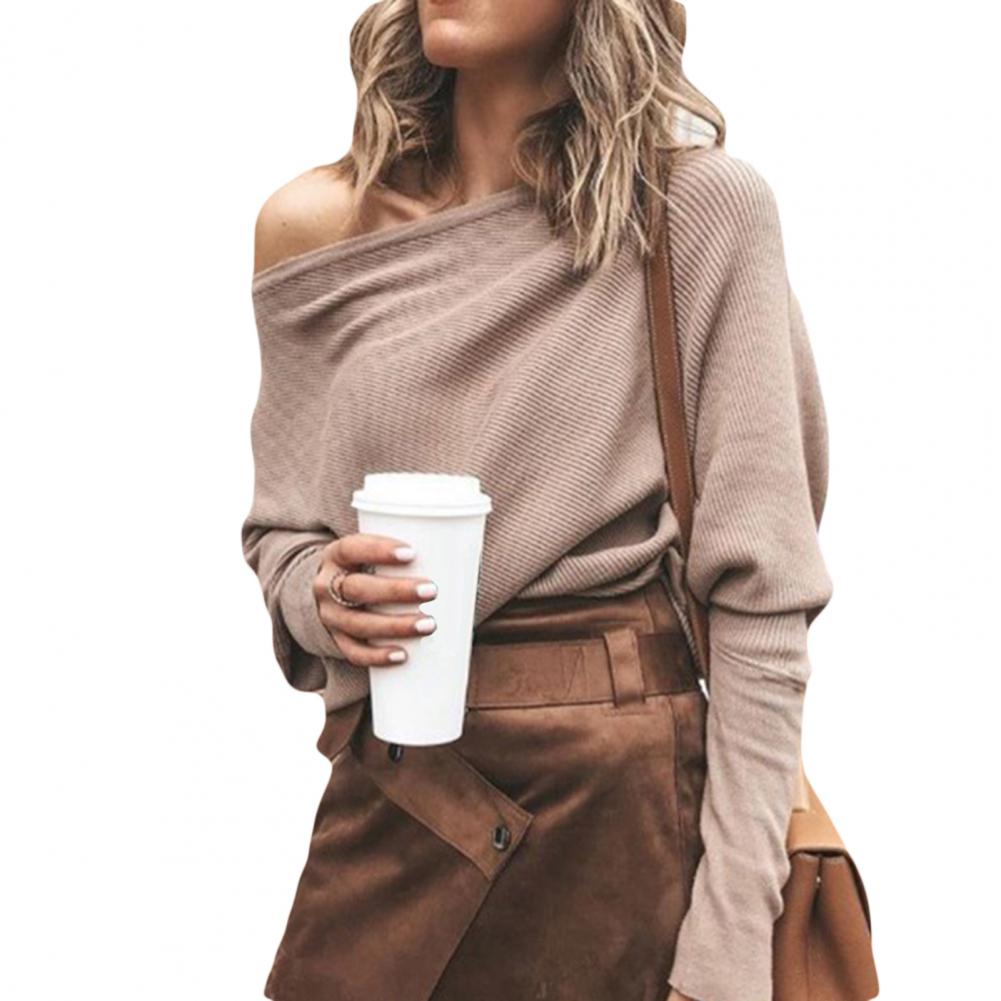 Stylischer Off-The-Shoulder Pullover
