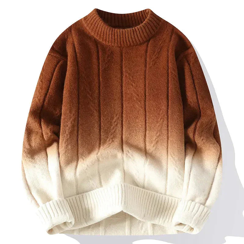 Zweifarbiger Strickpullover Herren Modern - IdealeKleiden