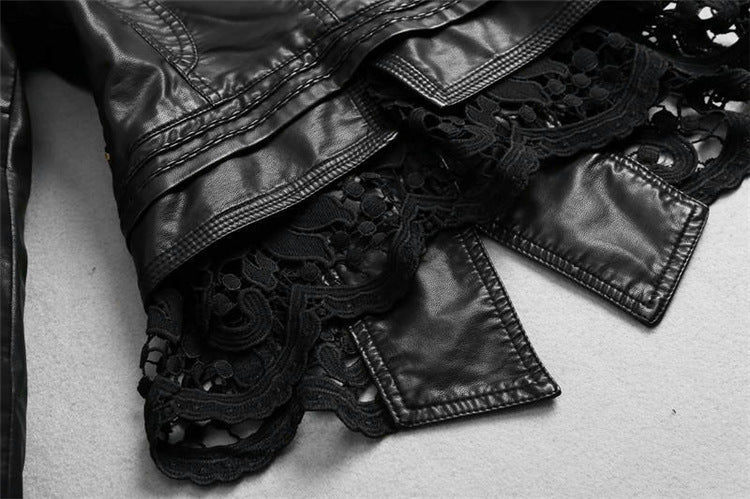 Lederjacke Bikerstyle Frauen - IdealeKleiden