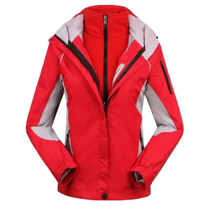 Damen Outdoorjacke Wasserdicht Winddicht Schwarz