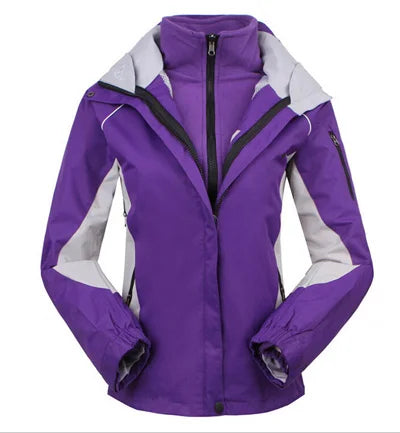 Damen Outdoorjacke Wasserdicht Winddicht Schwarz