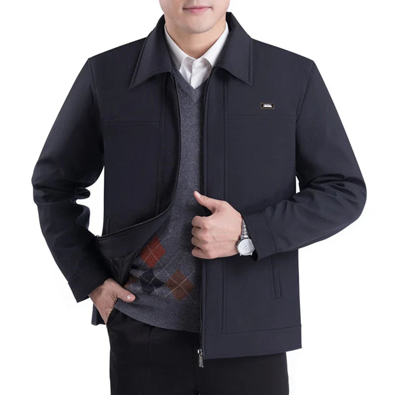 Elegante Herrenjacke Reverskragen Klassisch Modern