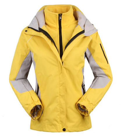 Damen Outdoorjacke Wasserdicht Winddicht Schwarz