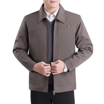 Elegante Herrenjacke Reverskragen Klassisch Modern - IdealeKleiden