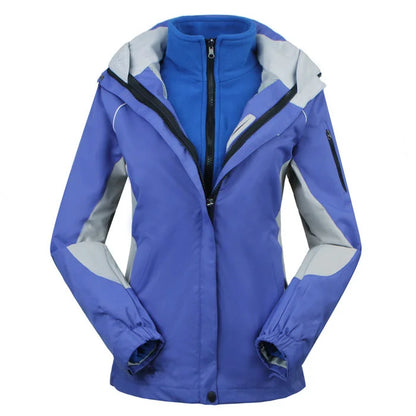 Damen Outdoorjacke Wasserdicht Winddicht Schwarz