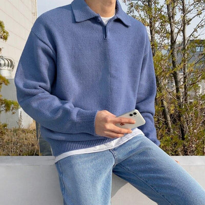 Herren Poloshirt Knöpfe Modern Slimfit