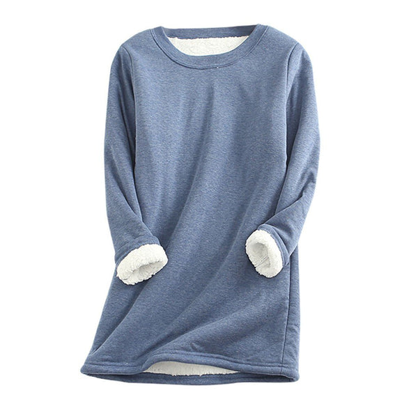 Damen Fleece Pullover Weich