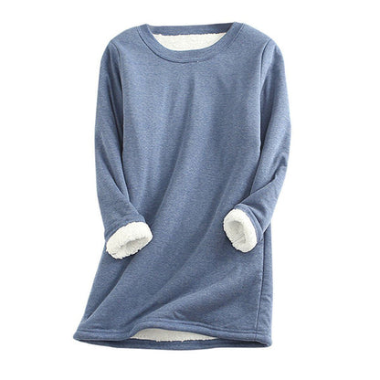 Damen Fleece Pullover Weich
