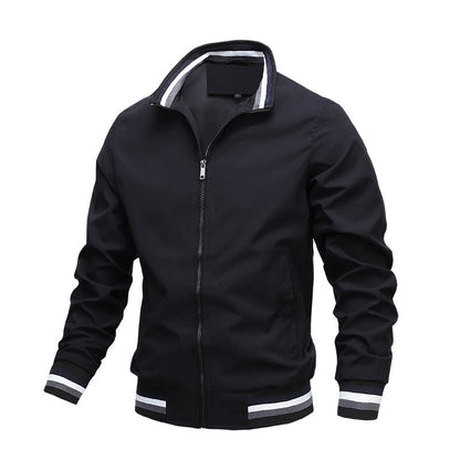 Herren Bomberjacke Modern Streifen Design