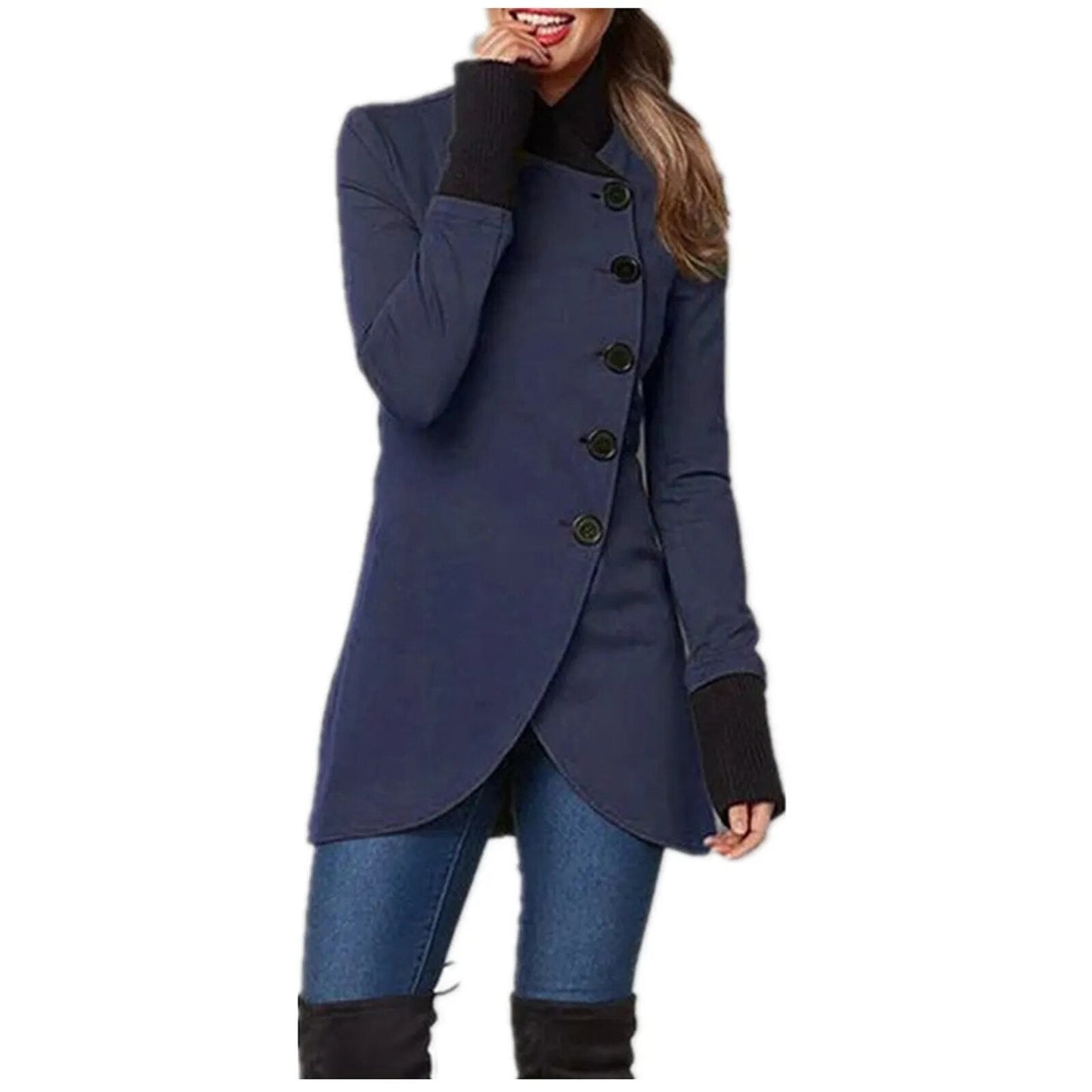 Stylische Damenjacke Mit Knöpfen