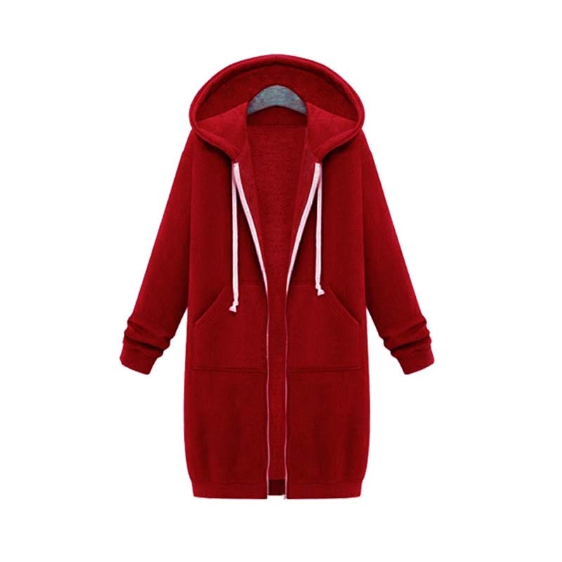 Stylish Sweatjacke Damen Lang
